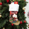 Redcliffe Dolphins Christmas Stocking - Merry Christmas Our Beloved Team With Aboriginal Dot Art Pattern