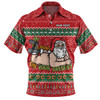 Australia Christmas Custom Polo Shirt - Merry Chrismas I'm Laying On Your Present Polo Shirt