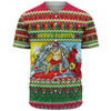 Australia Christmas Custom Baseball Shirt - Surfing Santa Baseball Shirt
