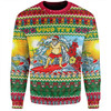 Australia Christmas Custom Sweatshirt - Surfing Santa Sweatshirt