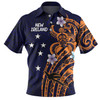 Australia South Sea Islanders Polo Shirt - New Ireland Flag With Polynesian Pattern Polo Shirt