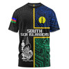 Australia South Sea Islanders T-shirt - New Caledonia Flag Polynesian Tattoo Style T-shirt