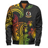 Australia South Sea Islanders Bomber Jacket - Vanuatu Polynesian Reggae Tentacle Turtle Bomber Jacket