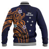 Australia South Sea Islanders Baseball Jacket - New Ireland Flag With Polynesian Pattern Baseball Jacket