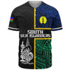 Australia South Sea Islanders Baseball Shirt - New Caledonia Flag Polynesian Tattoo Style Baseball Shirt