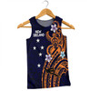 Australia South Sea Islanders Men Singlet - New Ireland Flag With Polynesian Pattern Men Singlet