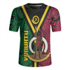 Australia South Sea Islanders Rugby Jersey - Vanuatu Polynesian Flag With Coat Of Arm Rugby Jersey