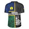 Australia South Sea Islanders Rugby Jersey - New Caledonia Flag Polynesian Tattoo Style Rugby Jersey