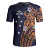 Australia South Sea Islanders Rugby Jersey - New Ireland Flag With Polynesian Pattern Rugby Jersey