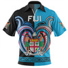Australia South Sea Islanders Zip Polo Shirt - Fiji Is My Heart Zip Polo Shirt