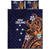 Australia South Sea Islanders Quilt Bed Set - New Ireland Flag With Polynesian Pattern Quilt Bed Set