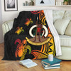 Australia South Sea Islanders Blanket - Vanuatu Polynesian Reggae Tentacle Turtle Blanket