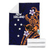 Australia South Sea Islanders Blanket - New Ireland Flag With Polynesian Pattern Blanket