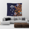 Australia South Sea Islanders Tapestry - New Ireland Flag With Polynesian Pattern Tapestry