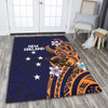 Australia South Sea Islanders Area Rug - New Ireland Flag With Polynesian Pattern Area Rug