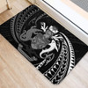 Australia South Sea Islanders Doormat - Solomon Islands White Tribal Wave Pattern Doormat