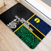 Australia South Sea Islanders Doormat - New Caledonia Flag Polynesian Tattoo Style Doormat