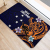 Australia South Sea Islanders Doormat - New Ireland Flag With Polynesian Pattern Doormat