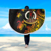 Australia South Sea Islanders Beach Blanket - Vanuatu Polynesian Reggae Tentacle Turtle Beach Blanket