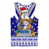 Canterbury-Bankstown Bulldogs Christmas Custom Men Singlet - Bulldogs Santa Aussie Big Things Men Singlet