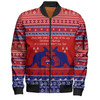 Australian Christmas Carol Christmas Bomber Jacket - Jingle Bells Ugly Style Bomber Jacket