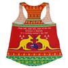 Australian Christmas Carol Christmas Women Racerback Singlet - Jingle Bells Ugly Style V2 Women Racerback Singlet