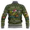 Australia Christmas Fishing Custom Baseball Jacket - We Fish You A Merry Christmas Baseball Jacket