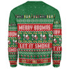 Australia Christmas Custom Sweatshirt - Merry BBQMax Let It Smoke Sweatshirt