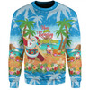 Australia Christmas Custom Sweatshirt - Have A Very Beachy Chrissie Xmas Sweatshirt