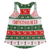 Australia Christmas Custom Women Racerback Singlet - Ugly Christmas Beer Women Racerback Singlet