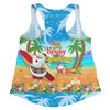 Australia Christmas Custom Women Racerback Singlet - Have A Very Beachy Chrissie Xmas Women Racerback Singlet