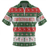 Australia Christmas Custom Zip Polo Shirt - Ugly Christmas Beer Zip Polo Shirt