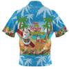 Australia Christmas Custom Zip Polo Shirt - Have A Very Beachy Chrissie Xmas Zip Polo Shirt