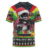 Penrith Panthers Christmas Custom T-shirt - Penrith Panthers Santa Aussie Big Things Christmas T-shirt