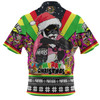 Penrith Panthers Christmas Custom Hawaiian Shirt - Penrith Panthers Santa Aussie Big Things Christmas Hawaiian Shirt