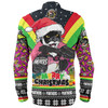 Penrith Panthers Christmas Custom Long Sleeve Shirt - Penrith Panthers Santa Aussie Big Things Christmas Long Sleeve Shirt