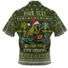 Australia Christmas Fishing Custom Polo Shirt - We Fish You A Merry Christmas Polo Shirt