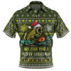 Australia Christmas Fishing Custom Polo Shirt - We Fish You A Merry Christmas Polo Shirt