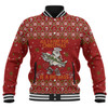 Australia Christmas Fishing Custom Baseball Jacket - All I Want For Christmas Is A Big Bass Baseball Jacket