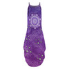 Australia Aboriginal Sleeveless Party Dress - Purple Dot Painting Art Washo Dress