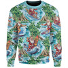 Australia Christmas Surfing Sweatshirt - Funny Santa Surfing Christmas Sweatshirt