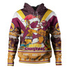 Brisbane Broncos Christmas Custom Hoodie - Broncos Santa Aussie Big Things Christmas Hoodie