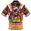 Brisbane Broncos Christmas Custom Polo Shirt - Broncos Santa Aussie Big Things Christmas Polo Shirt