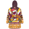 Brisbane Broncos Christmas Custom Snug Hoodie - Broncos Santa Aussie Big Things Christmas Snug Hoodie