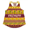 Queensland Big Things Christmas Custom Women Racerback Singlet - The Big Pineapple Women Racerback Singlet