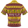 Queensland Big Things Christmas Custom Zip Polo Shirt - The Big Pineapple Zip Polo Shirt