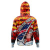 Australia Surfing Christmas Hoodie - Tropical Santa Catch The Wave Hoodie