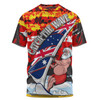 Australia Surfing Christmas T-shirt - Tropical Santa Catch The Wave T-shirt