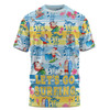 Australia Surfing Christmas T-shirt - Tropical Santa Let's Go Surfing T-shirt