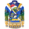 Parramatta Eels Christmas Custom Long Sleeve Shirt - Parramatta Eels Santa Aussie Big Things Christmas Long Sleeve Shirt